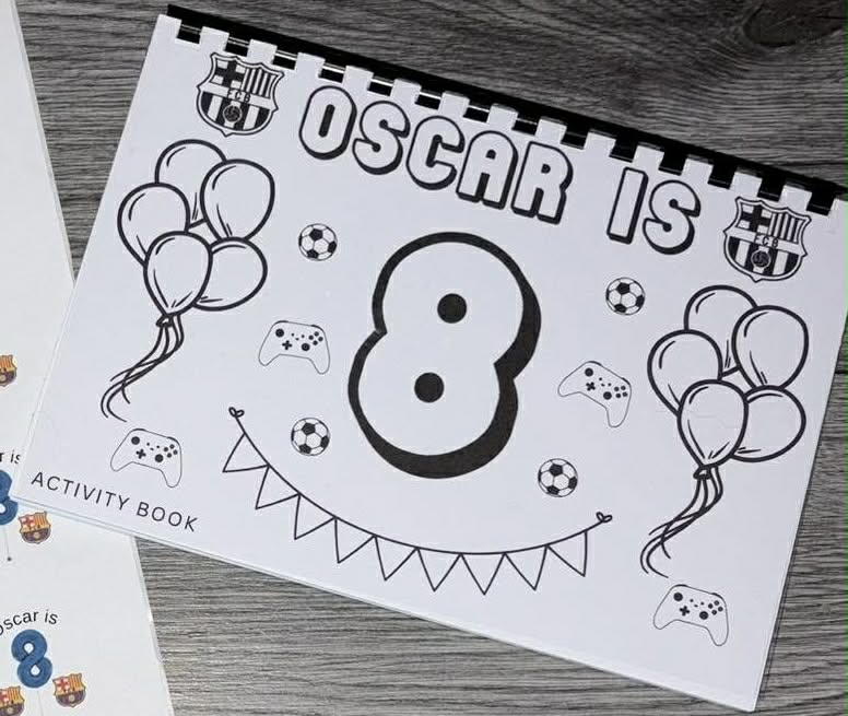A5 Personalised Birthday Activity Book