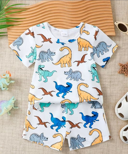 Dino Shorts Set