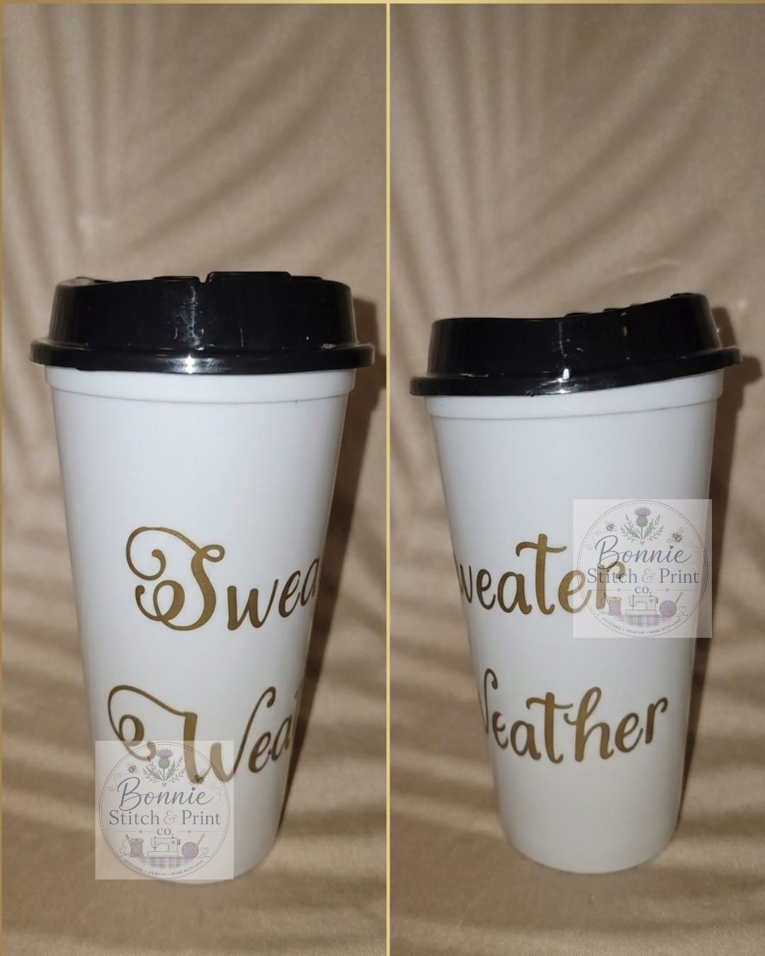 Sweater weather travel cup