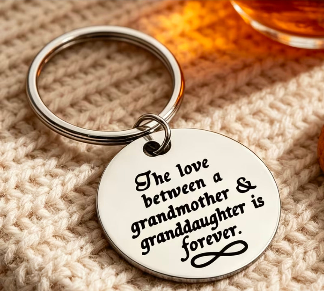 Love Between Grandmother & Granddaughter Keyring
