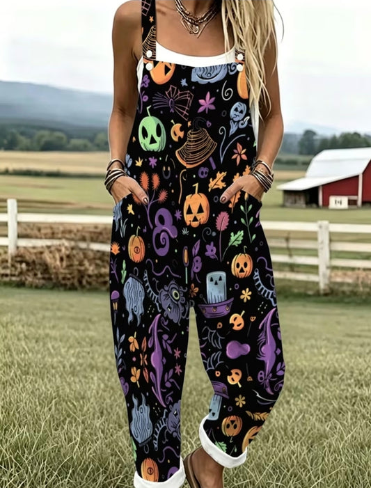 Womans Halloween Dungarees