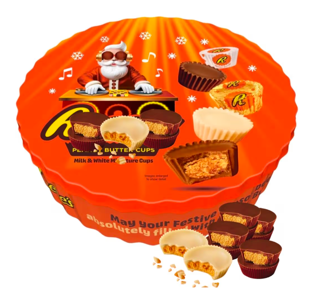 Chocolate Peanut Butter Cups Gift Tin 309g