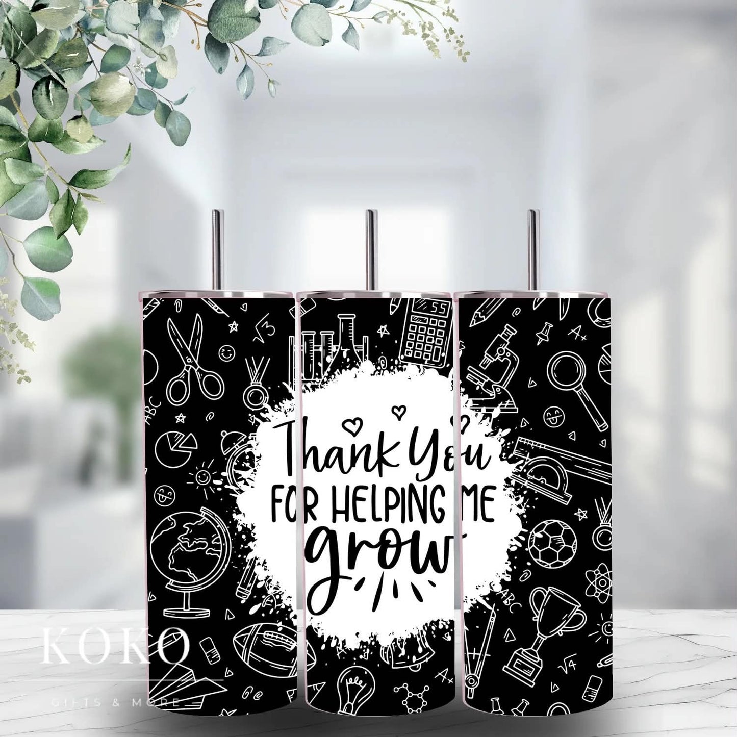 Thank You For Helping Me Grow Tumbler