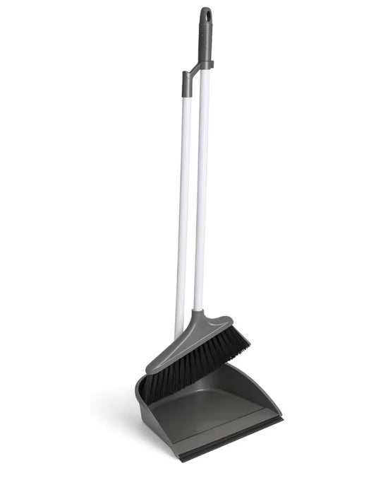 Long handled dustpan and brush set