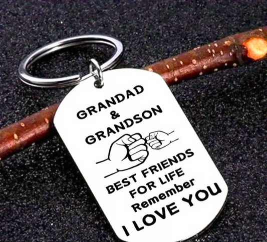 Grandad & Grandson Keyring