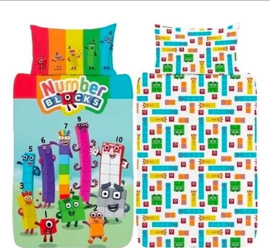 Number Blocks Kids Bedding