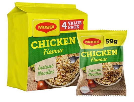 Maggi 3 Minute Noodles Chicken Flavour Multipack 4 x 59.2g