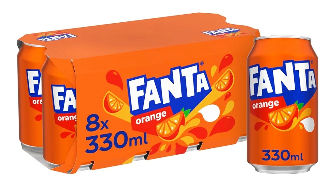 Fanta Orange 8 x 330 ml