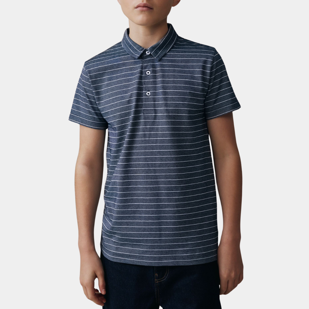 Sripped polo shirt