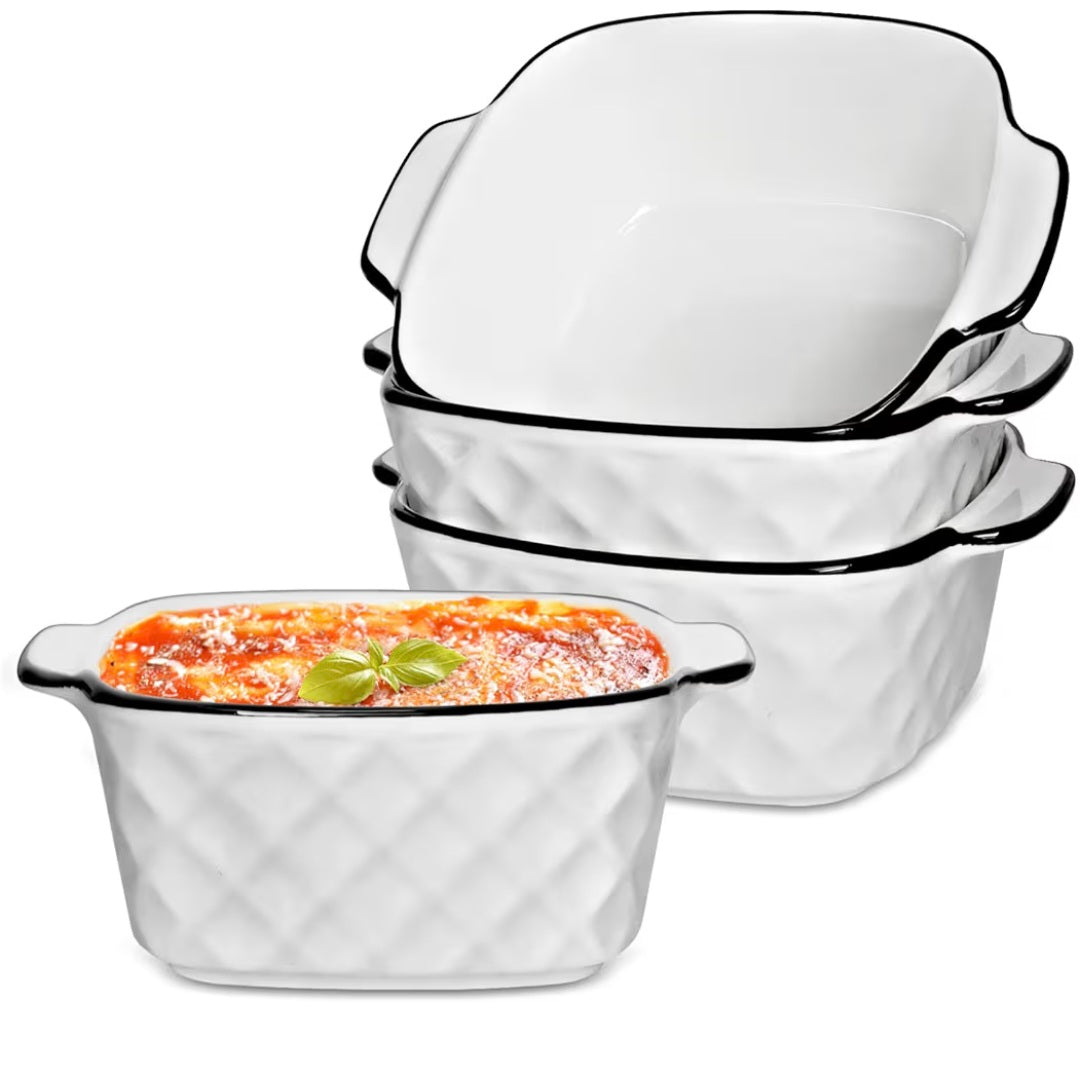 4PCS Ceramic Baking Dishes