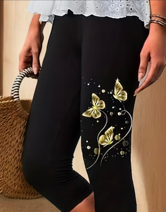 Butterfly Cropped Leggings