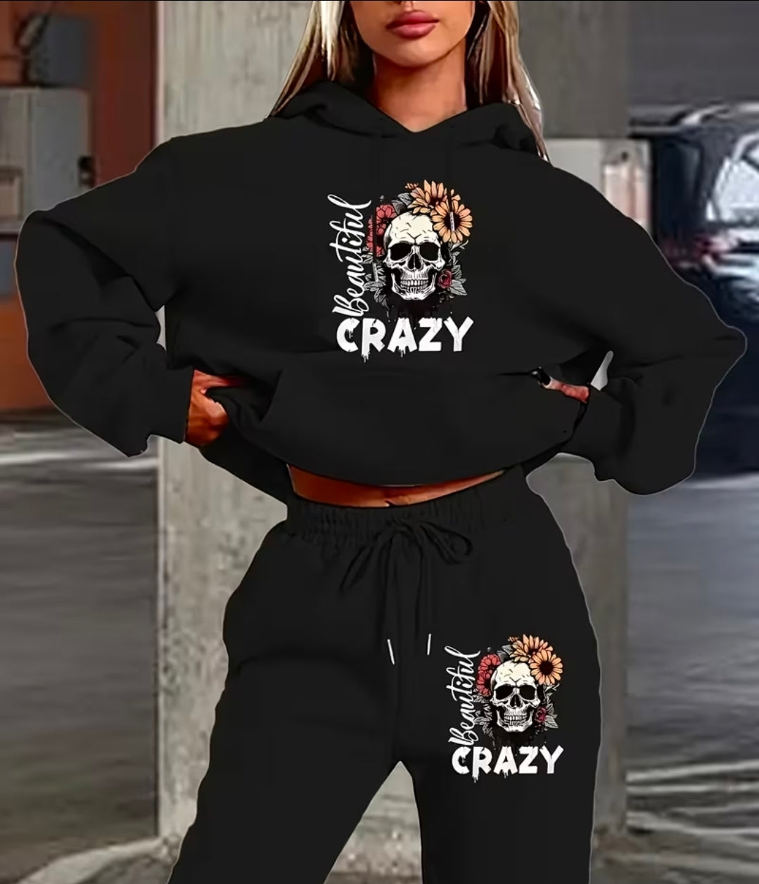 Beautiful Crazy Skull Tracksuit