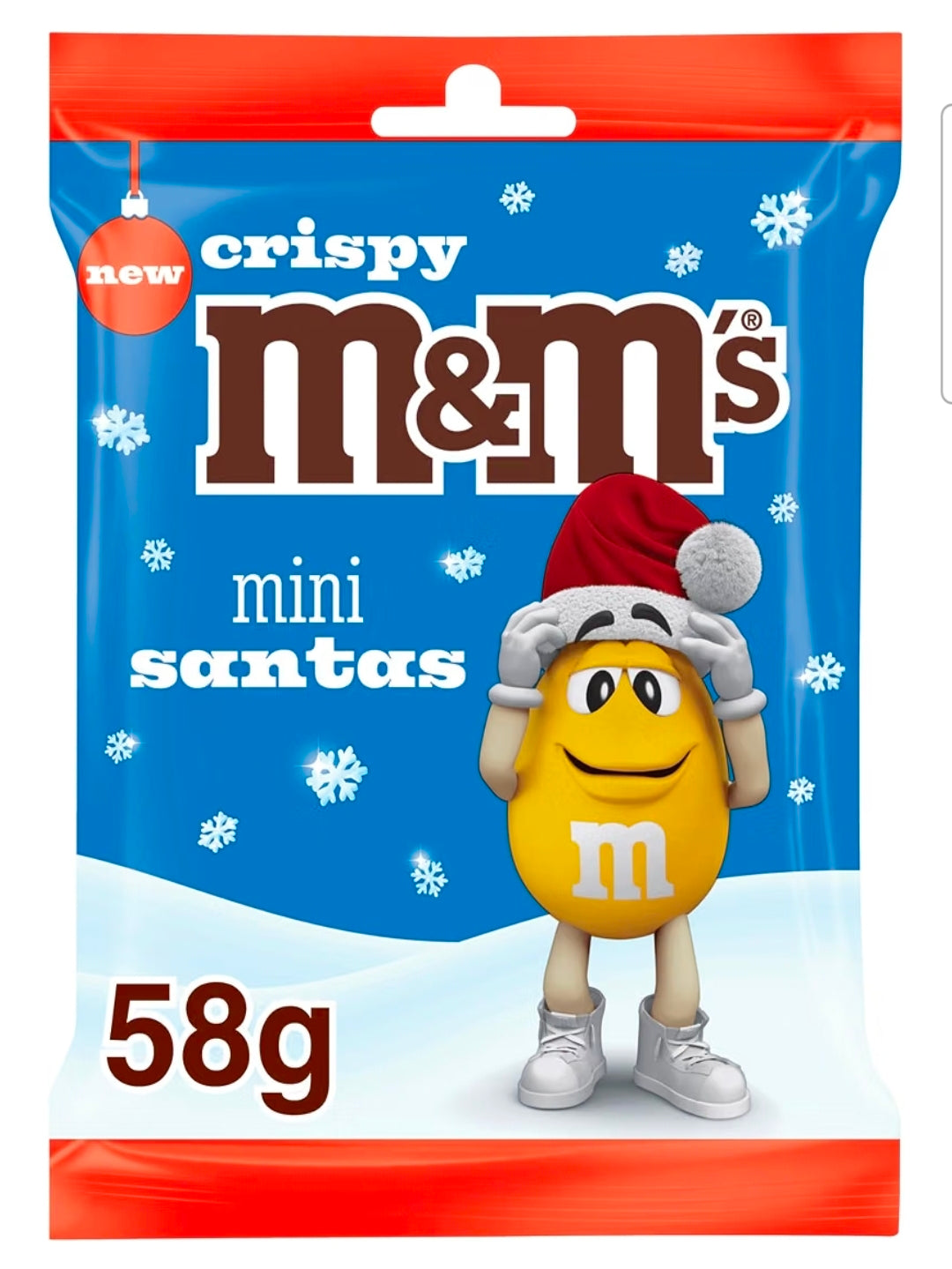Crispy m&m's Mini Santas