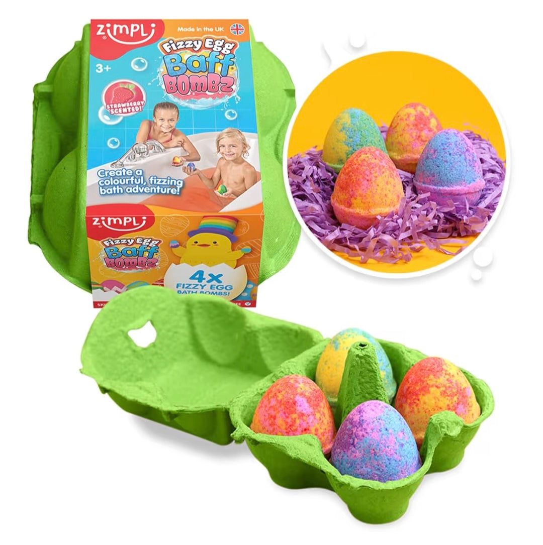4 x Fizzy Egg Baff Bombz