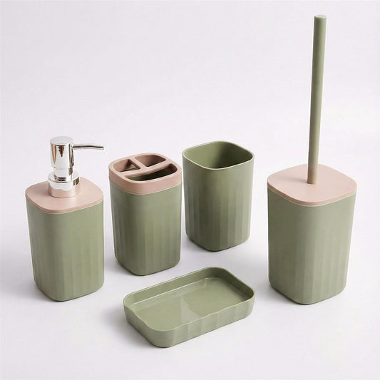 5 Piece Bathroom Acccessories Set