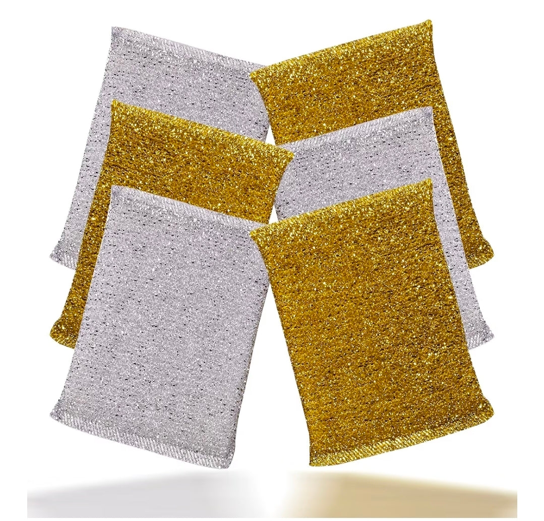 6pk Metallic Scourers