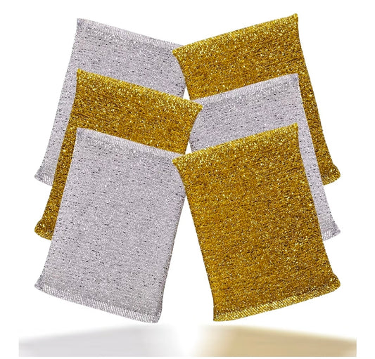 6pk Metallic Scourers