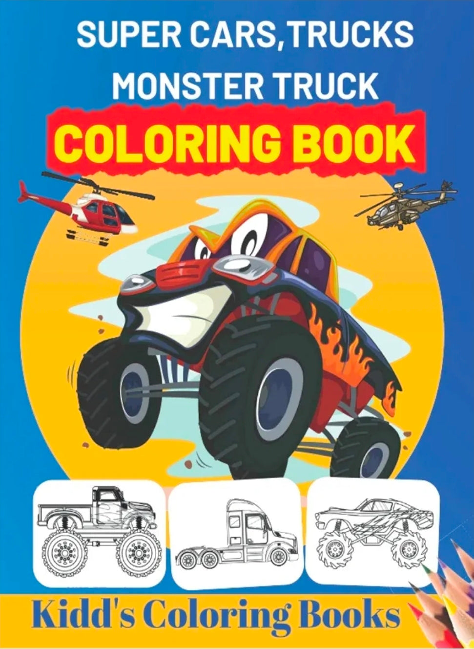 Monster Truck Colouring Book