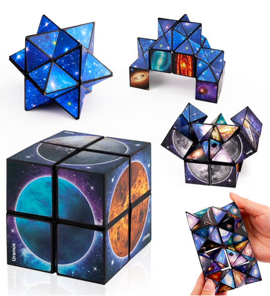 Infinity Cubes Toy - Space Solar System Fidget Puzzles