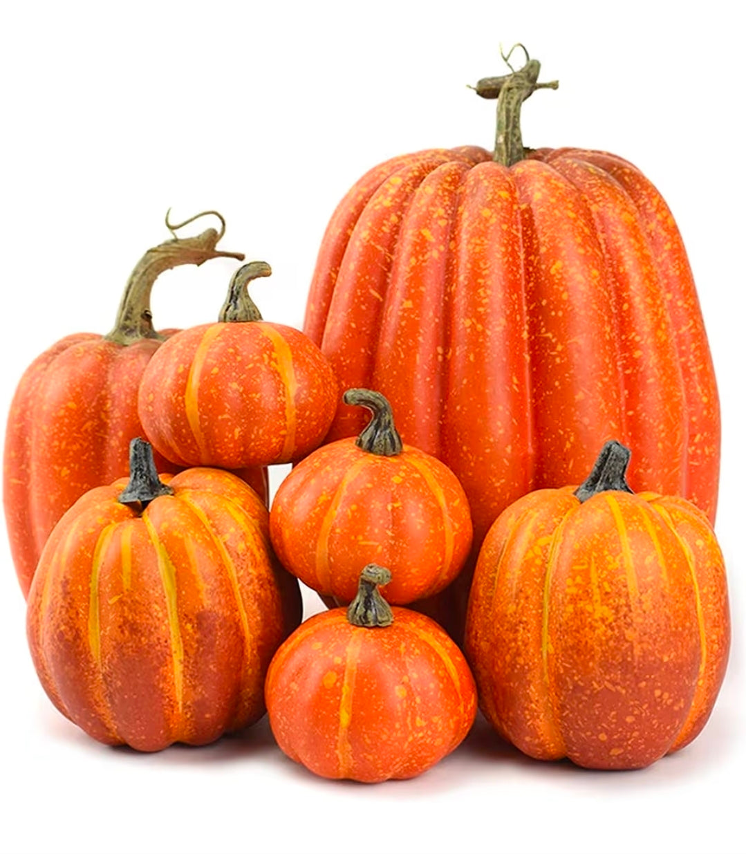 7pc Artificial Pumpkin Patch