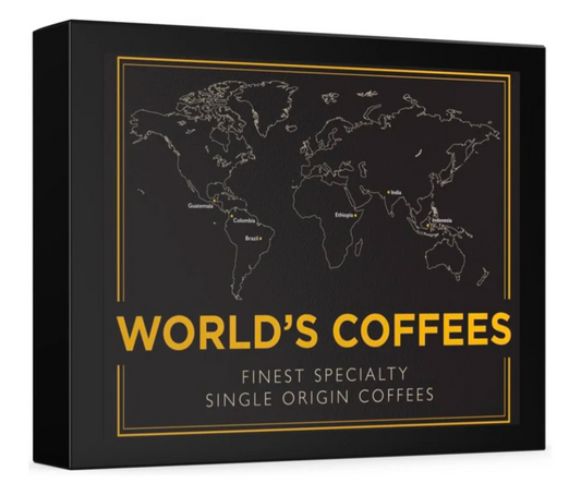 Gourmet Coffee Gift Set - WORLD'S COFFEES | Ground Coffee 300g (6 x 50g)
