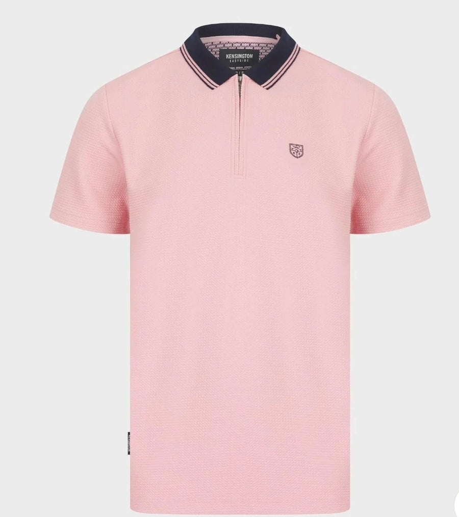 Mens Zip Neck Polo