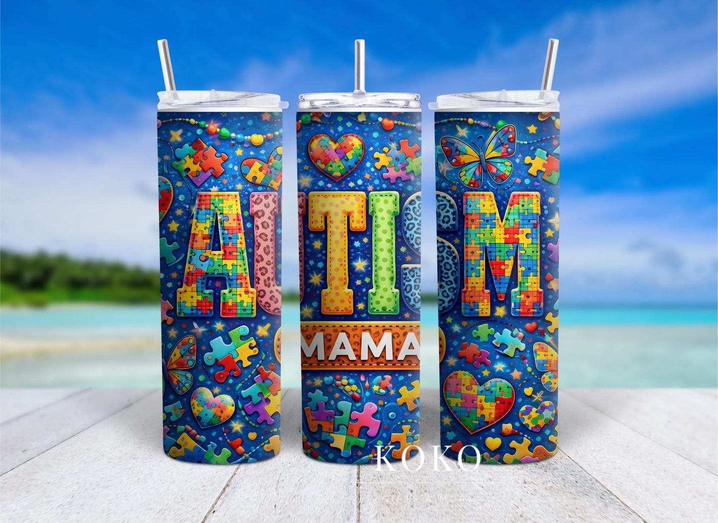 Autism Mama Tumbler