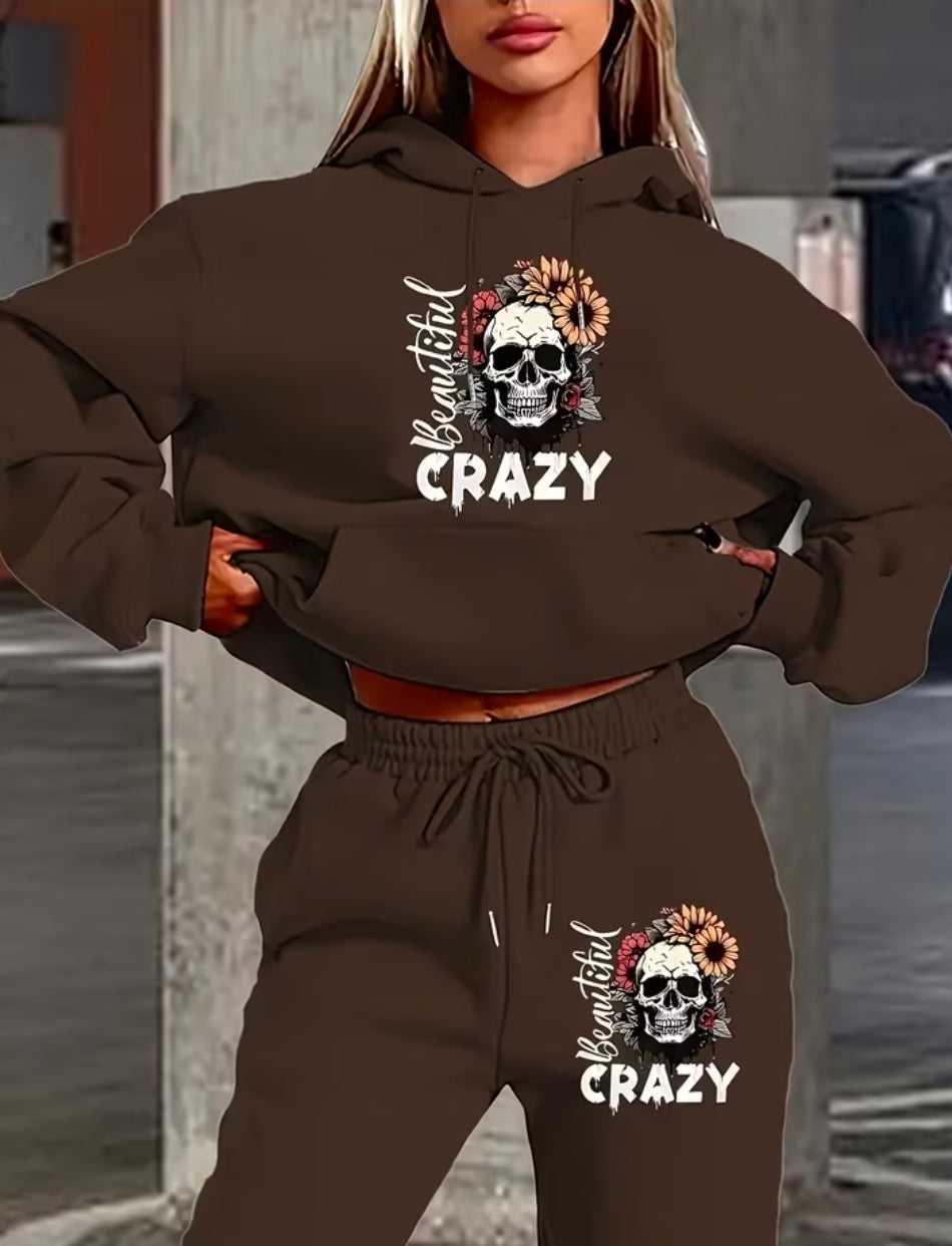 Beautiful Crazy Skull Tracksuit