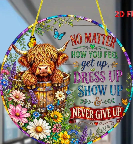 Highland Cow Suncatcher