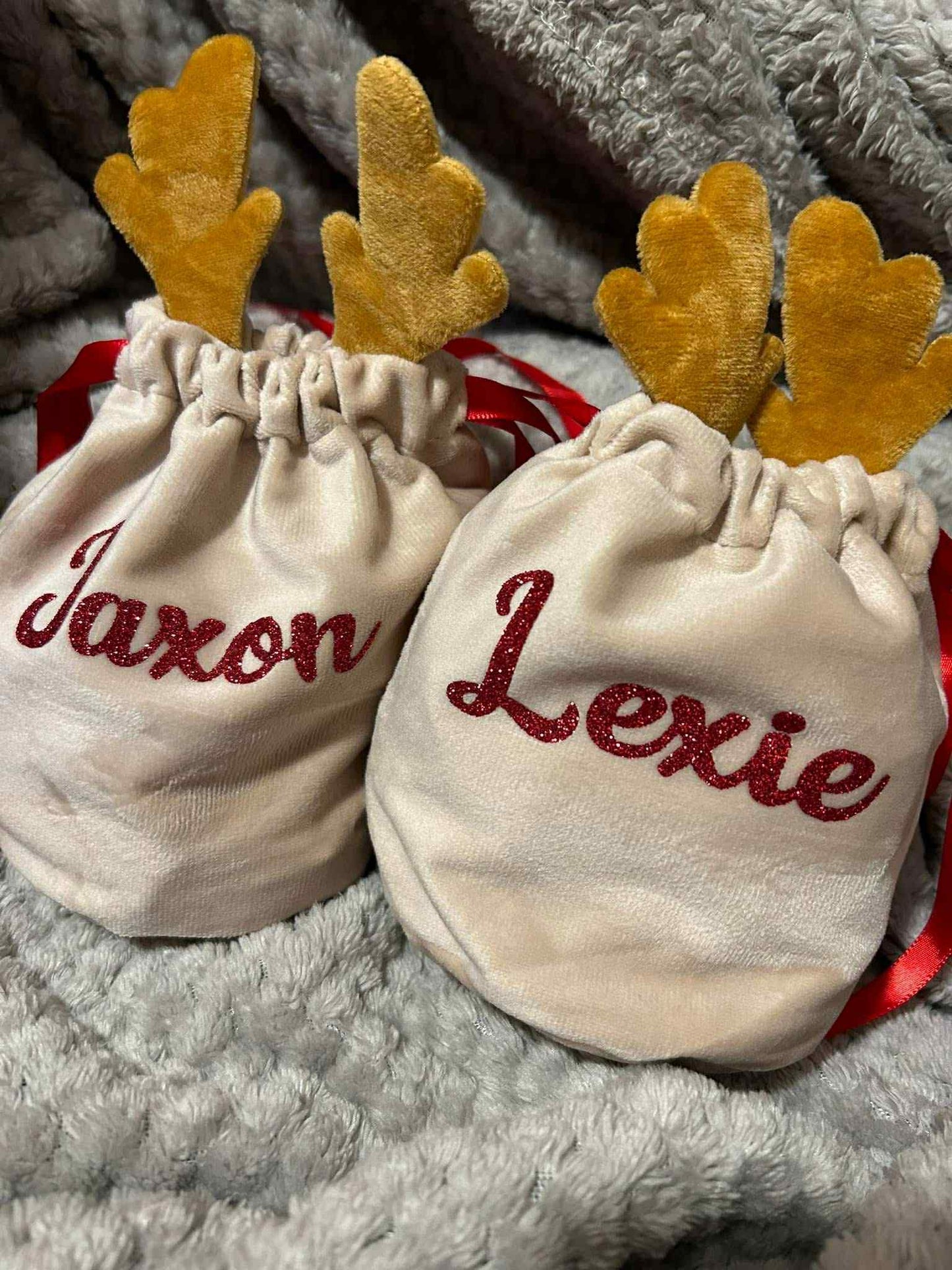 Personalised Reindeer Pouch