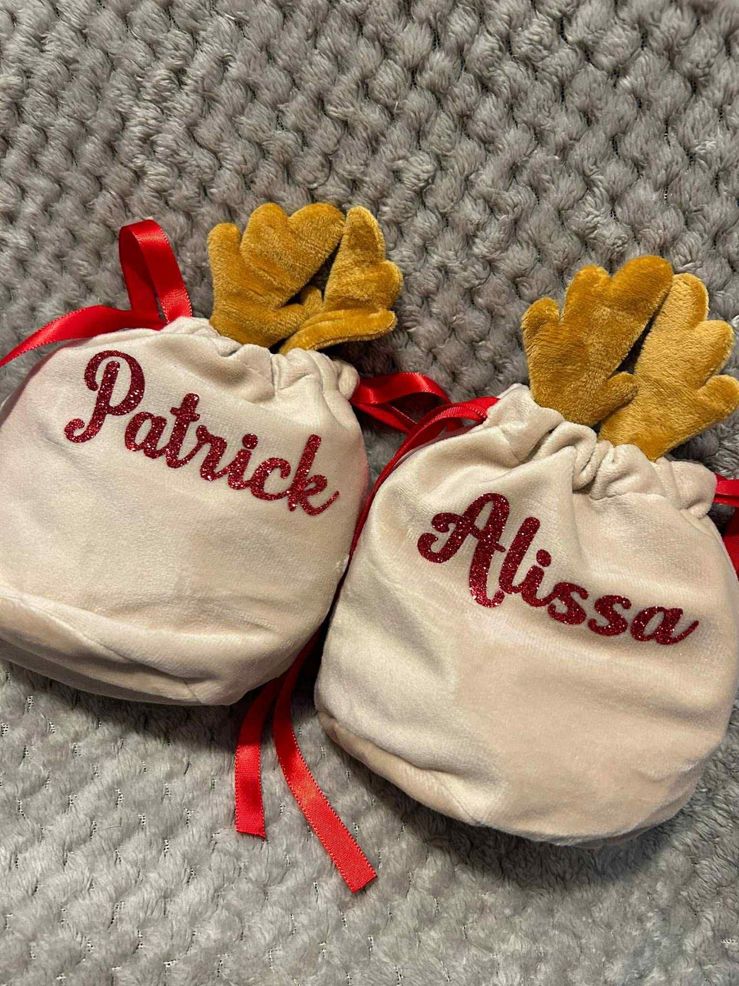 Personalised Reindeer Pouch
