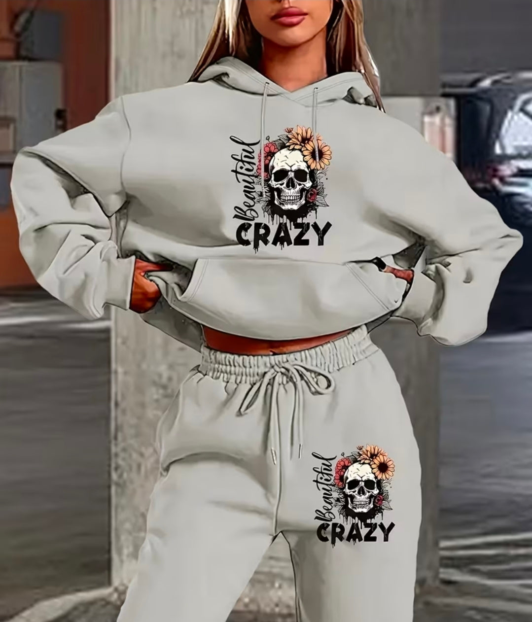 Beautiful Crazy Skull Tracksuit