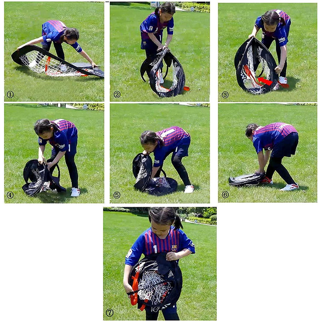 Pop up football goal