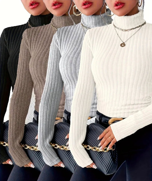 4Pk Ladies Turtleneck