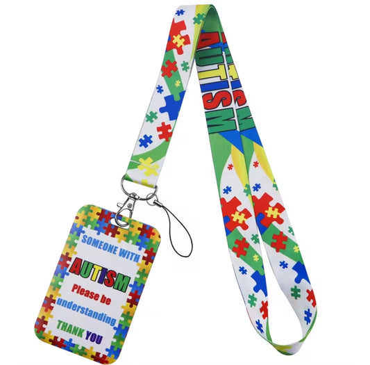 Autism Awareness Lanyard