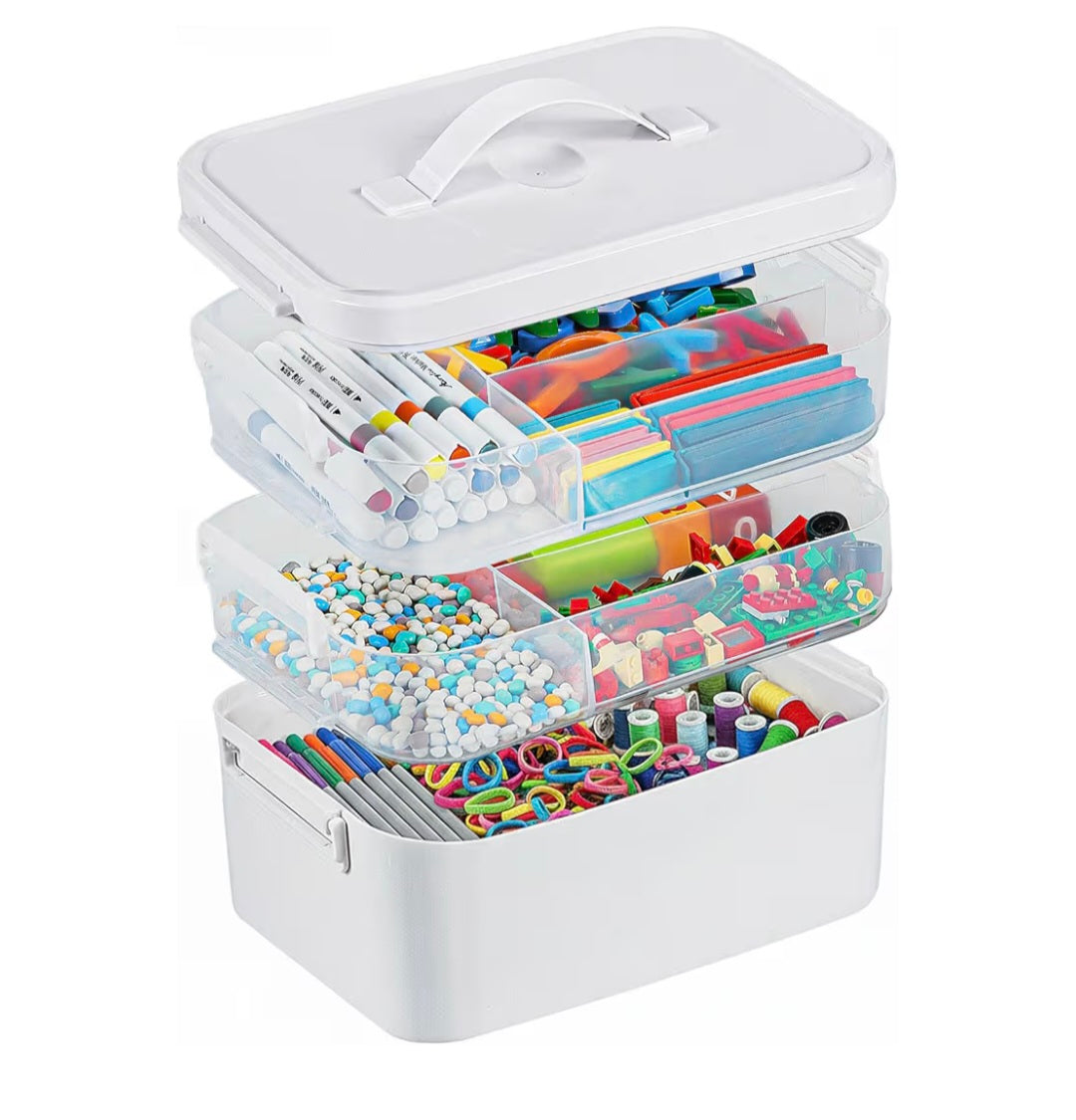 3-Layer Plastic Craft Organizers