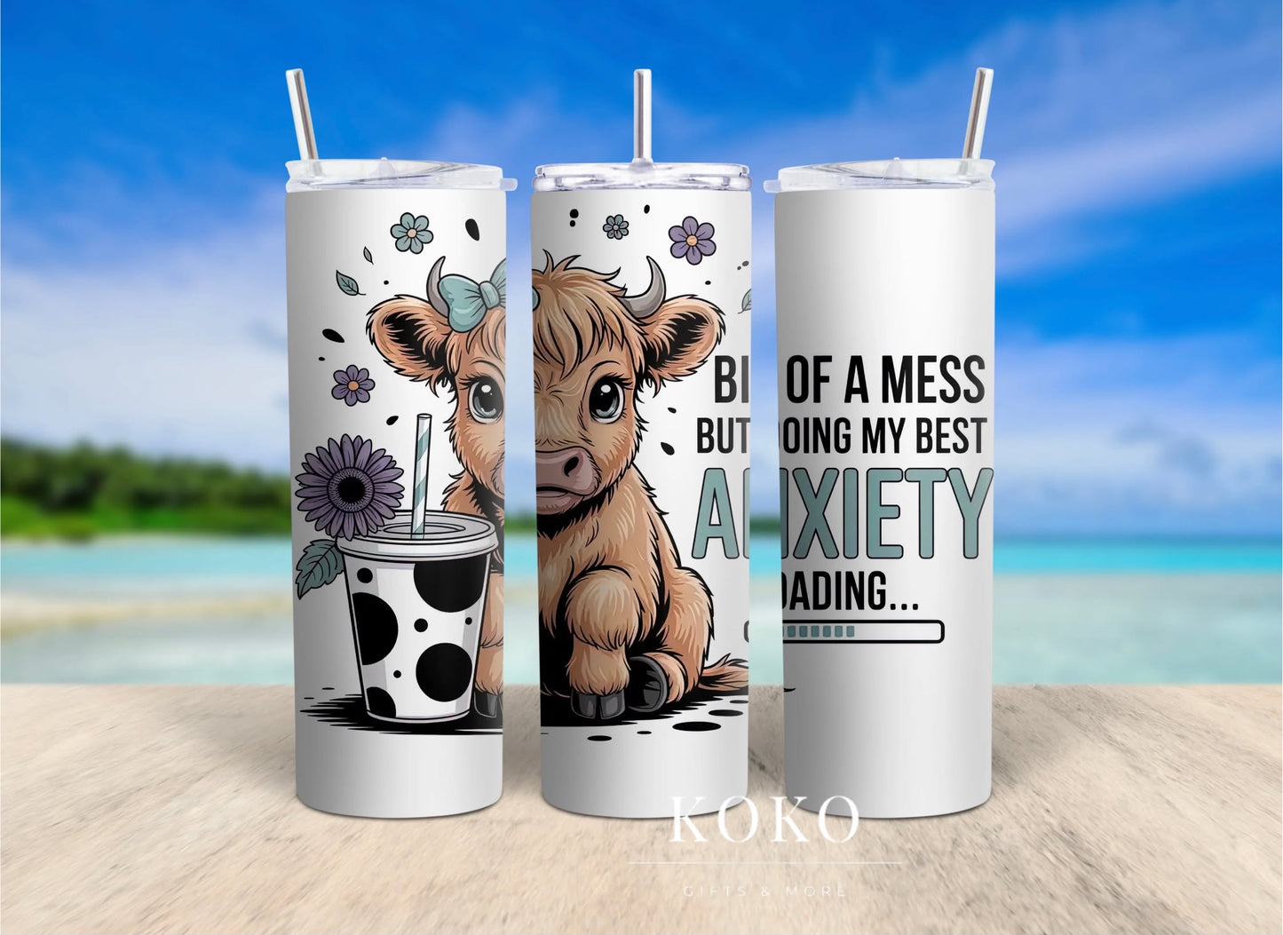 Anxiety Cow Tumbler