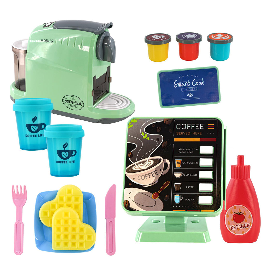 Kids Coffee Maker Role Play Set