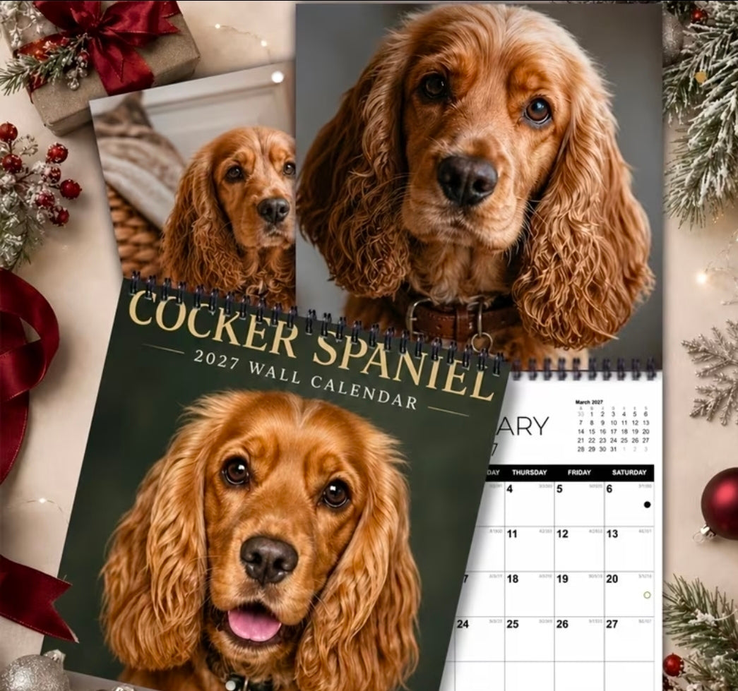 Cocker Spaniel 2027 Calendar