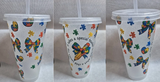 Autism Teacher Cold Cup