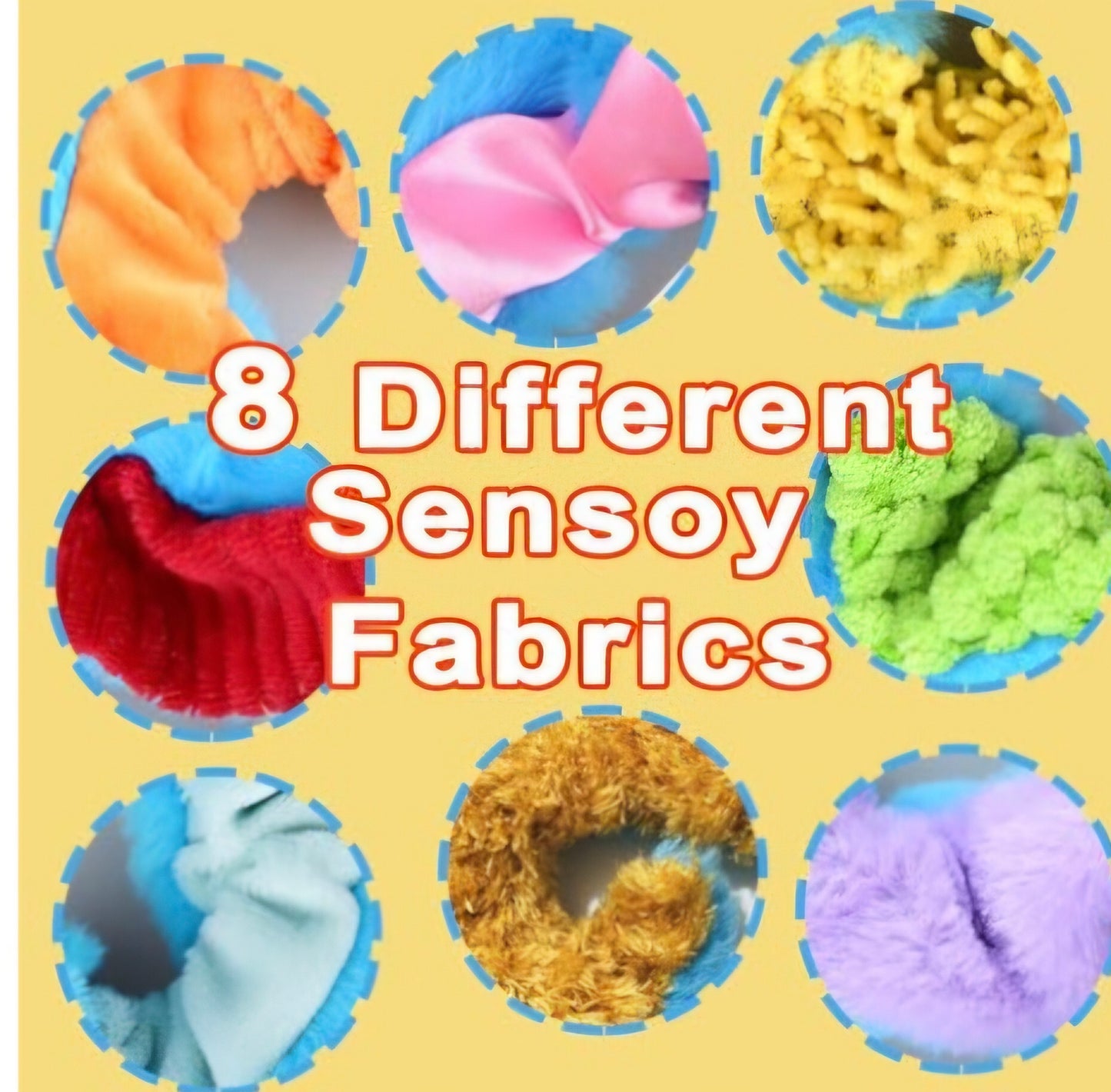 Plush Octopus with 8 Textured Tentacles