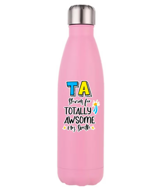 Personalised TA Totally Awesome Water Bottle