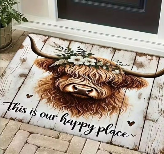 Highland Cow fabric Doormat