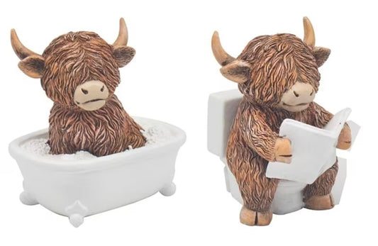 2pc Bathroom Figurines