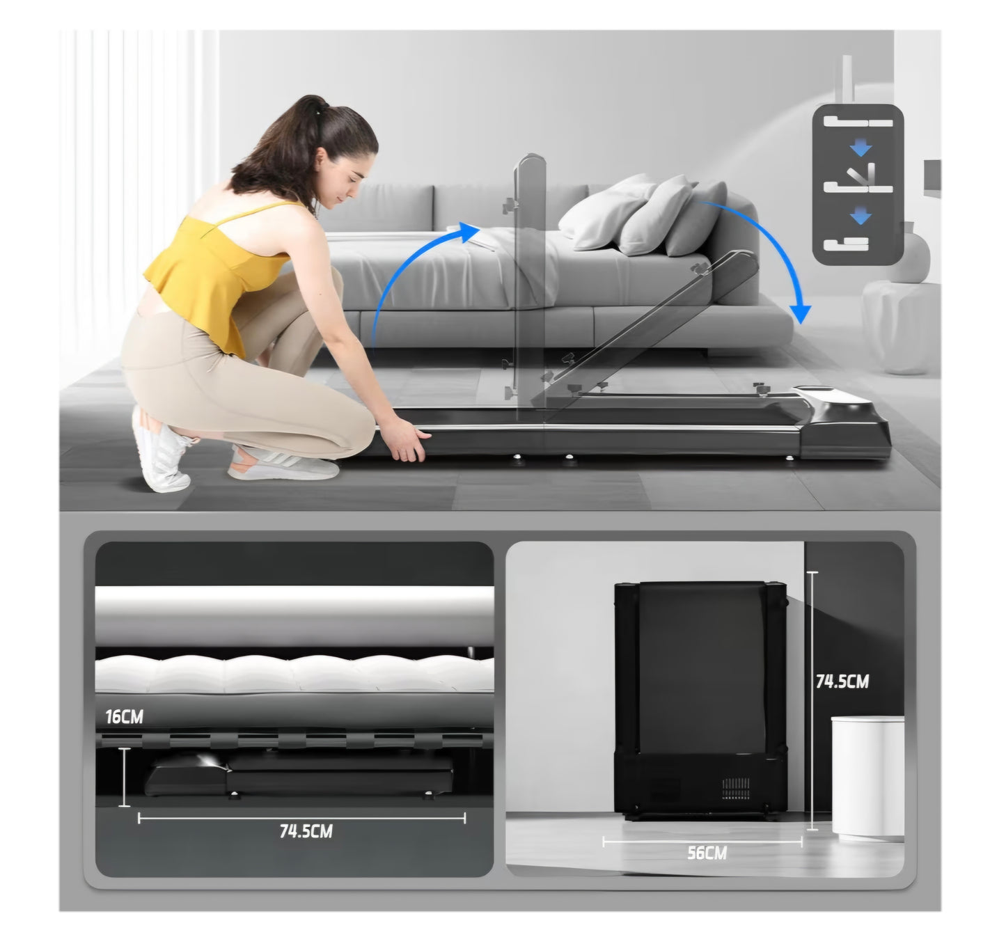 Foldable Walking Pad Treadmill