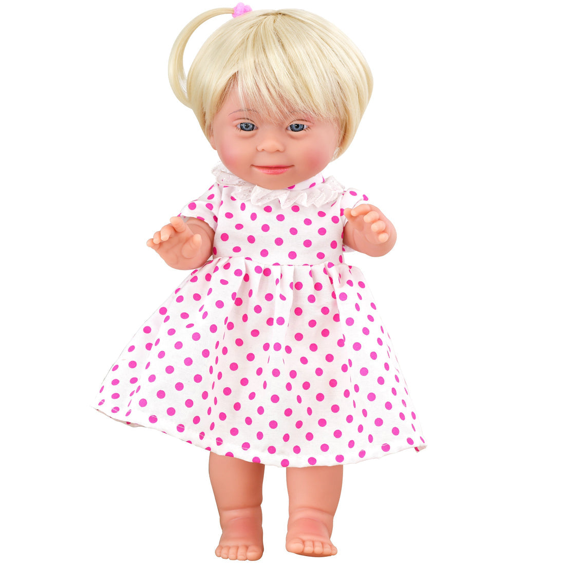 Doll Down Syndrome Girl - Blonde Hair (36 cm / 14")
