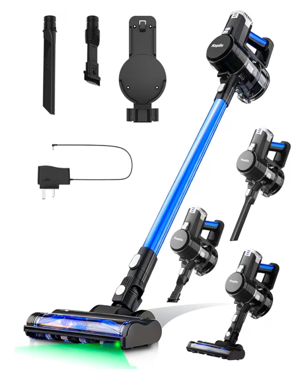 Cordless Vacuum Cleaner – Speed Suction with Easy Reach Bendable Wand – LED Display – Stick Hoover – Pet Hair – Carpet & Hard Floor Clean (150W)