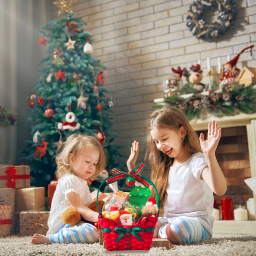 Wooden Christmas Gift Basket with Sweets & Chocolates
