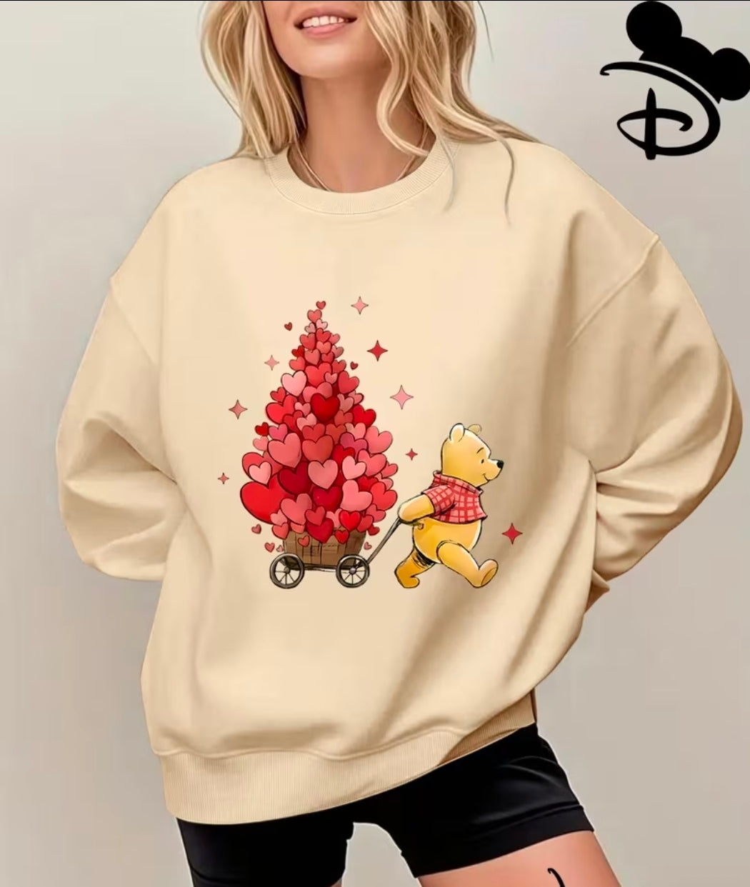 Heart Christmas Tree Yellow Bear Jumper