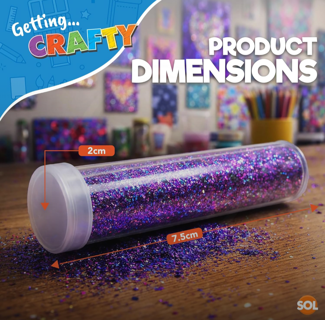 27 Mixed Glitter Tubes